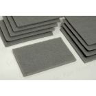 Abrasive Surface Conditioning Pad, Grey, 10pcs 150 x225 x8mm 