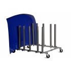 Mobile Panel Storage Rack, Holds 5 Panels