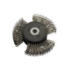 Replacement wire brush wheel and hub assembly for FT1047