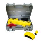 Sanding block kit. Will accept hook & loop abrasive discs & strips. 6pcs