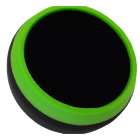 soft black polishing pad with hook & loop. 150 x 50mm. Fitted with protective collar 