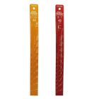 Paint measuring stick with ratios. Aluminium 370 x 32 x 2mm. 2:1 & 4:1