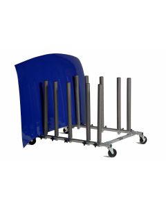 Mobile Panel Storage Rack, Holds 5 Panels