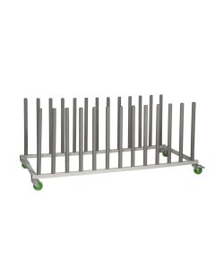 Mobile Panel Storage Rack, 12 Panels (2 Boxes)