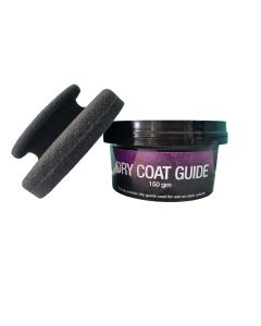 Dry guide coat for highlighting imperfections on prepared panels with applicator. 150g of orange powder suitable for darker panels 