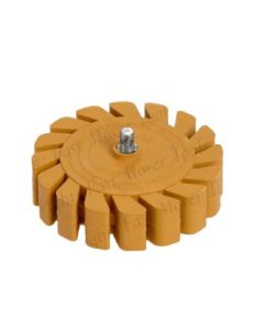 Eraser Wheel,100mm, Fluted Design 5/16Male Thread 