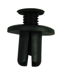 Trim Clip. Blk Screw Rivet to fit 8mm Hole. PK 10