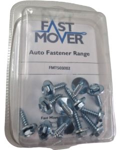 SHEET METAL SCREWS WITH WASHER 8X19mm, 12pcs