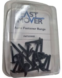BLACK SELF DRILLING SCREWS 4.2X25mm pk20