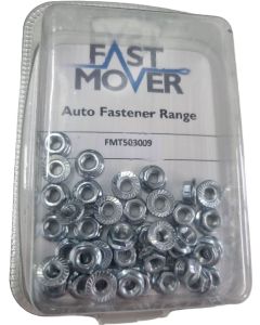 M5 SERRATED NUTS  pk40