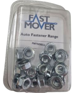 M8 SERRATED NUTS pk20