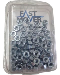 M6 STEEL NUTS, 75pcs