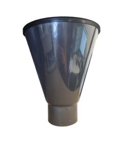 Replacement paint hopper for diaphragm pump. Female 1/2 thread. Black 