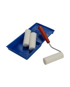 Paint Roller Tray & Roller Handle & 3 x Rollers