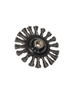 ZIP wire brush wheel.flat shape 115mm with M14 thread. Black 